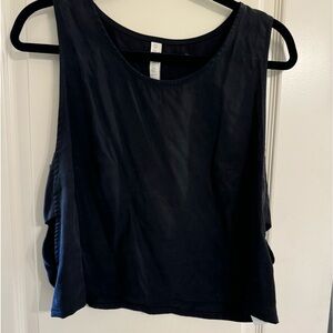 Black tank with cutouts